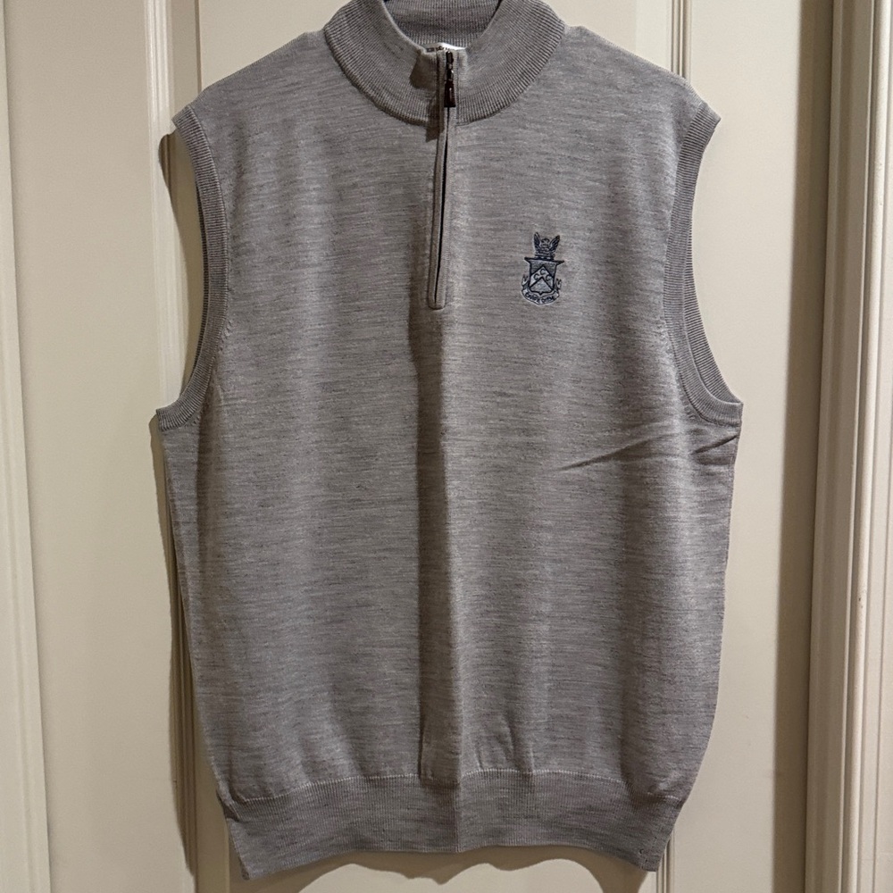Peter Millar Gray Sleeveless Men's Sweater